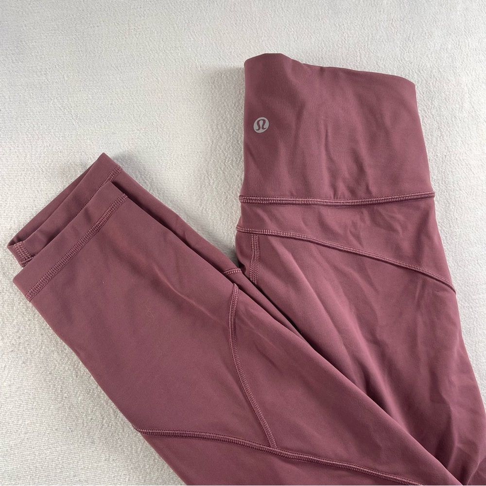 Lululemon 6 dusty pink Mauve High-Rise Leggings movement everlux plumful pink